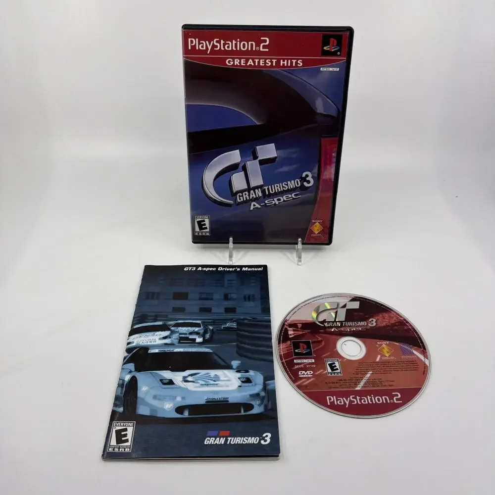 Gran Turismo 3 A-Spec PS2 PlayStation 2 CIB Complete Tested Racing Game 2001